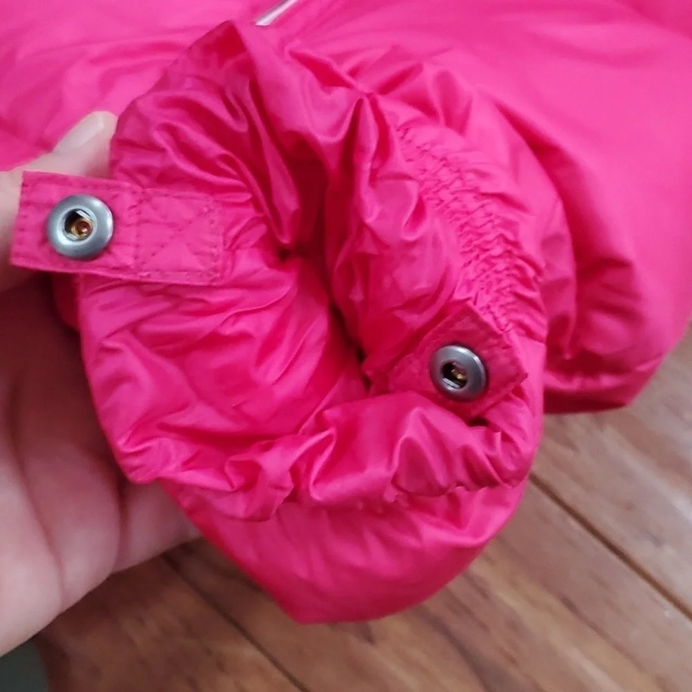 Ralph Lauren hot pink baby puffer bunting